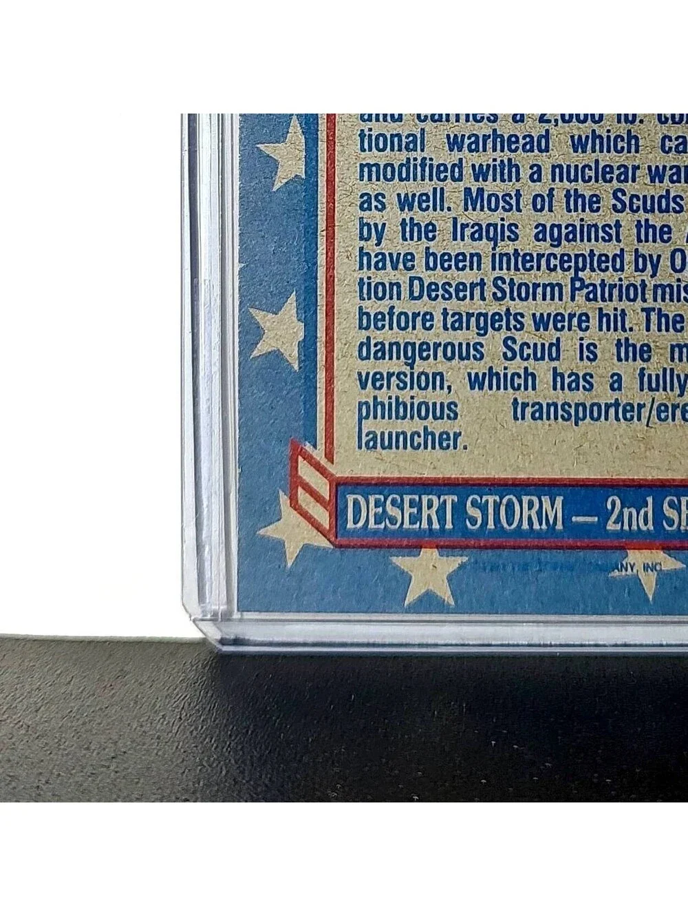 Iraq’s SCUD Missile 1991 Topps Desert Storm #101 Card